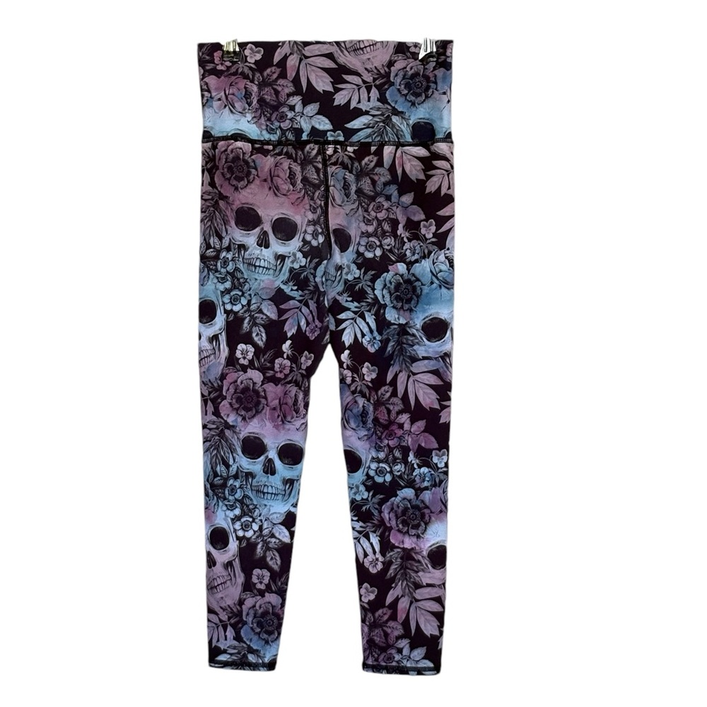 Evolution And Creation Skull Leggings Yoga Pants Size S